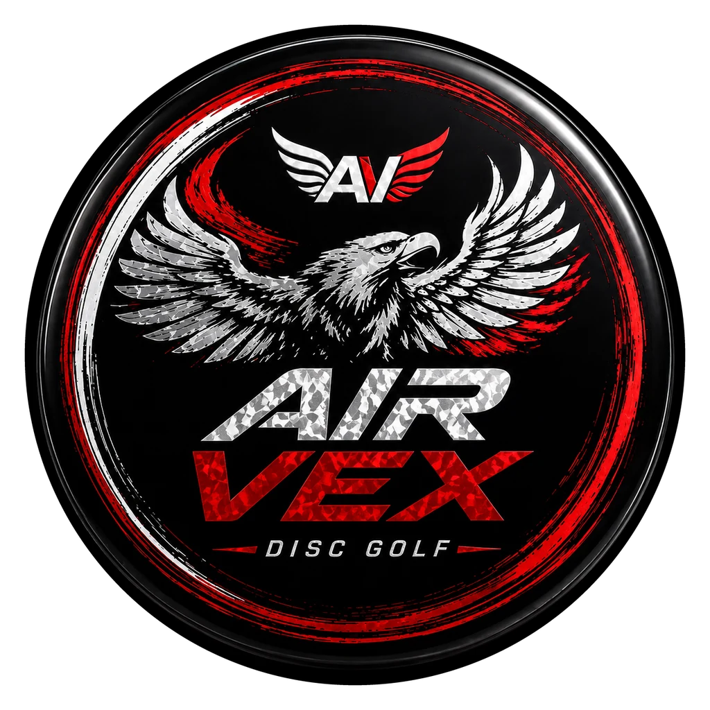 AirVex disc — eagle artwork in red, white and black